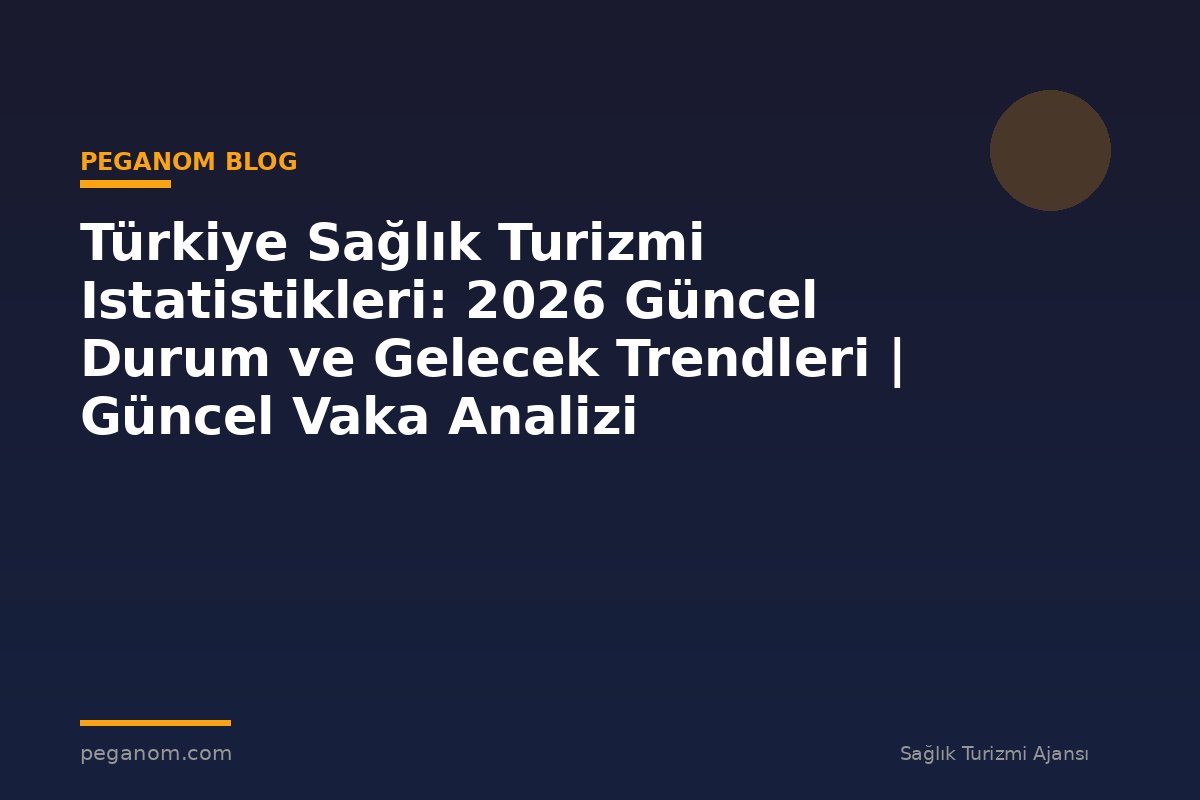 Türkiye Sağlık Turizmi Istatistikleri: 2026 Güncel Durum ve Gelecek Trendleri | Güncel Vaka Analizi