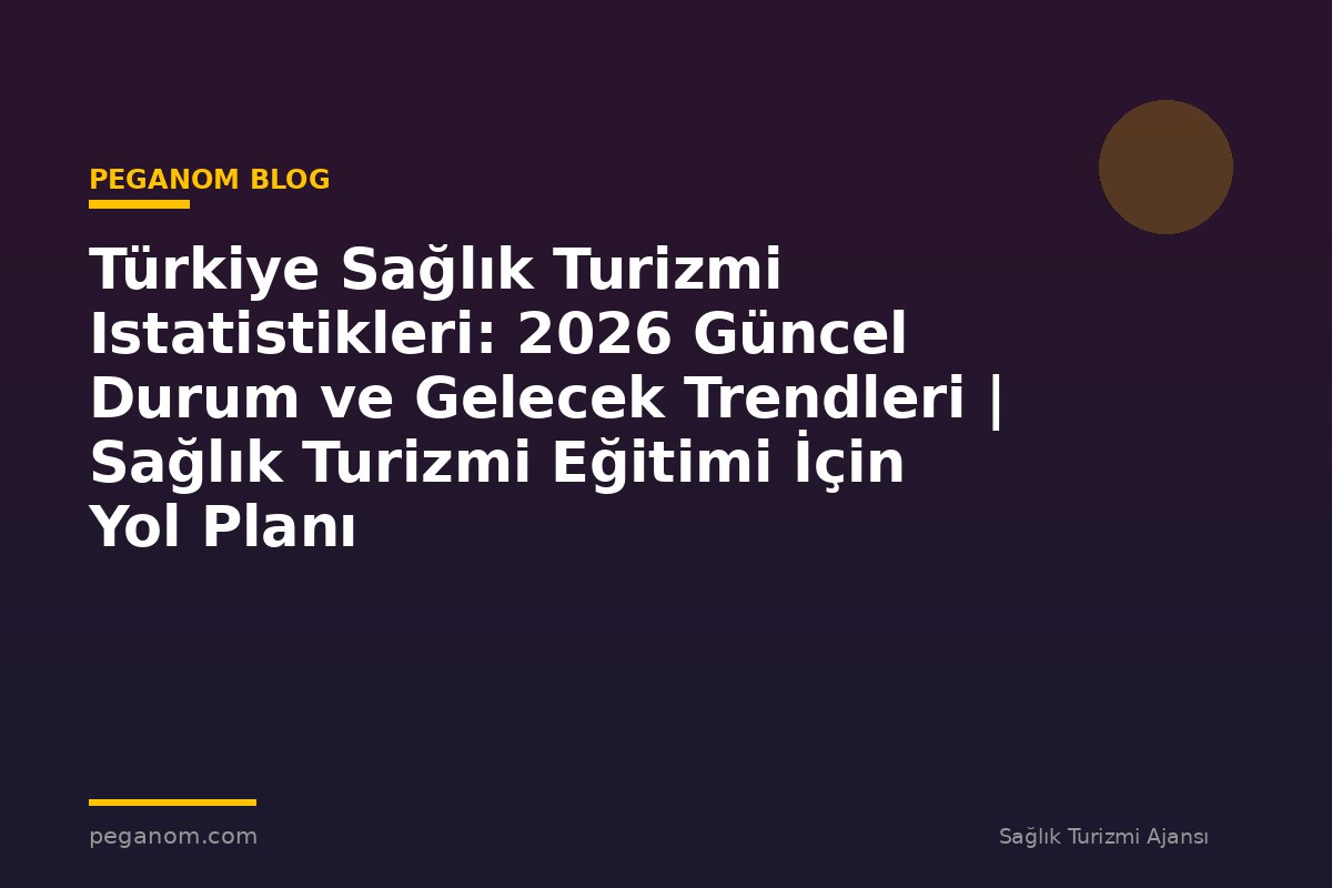 Türkiye Sağlık Turizmi Istatistikleri: 2026 Güncel Durum ve Gelecek Trendleri | Sağlık Turizmi Eğitimi İçin Yol Planı
