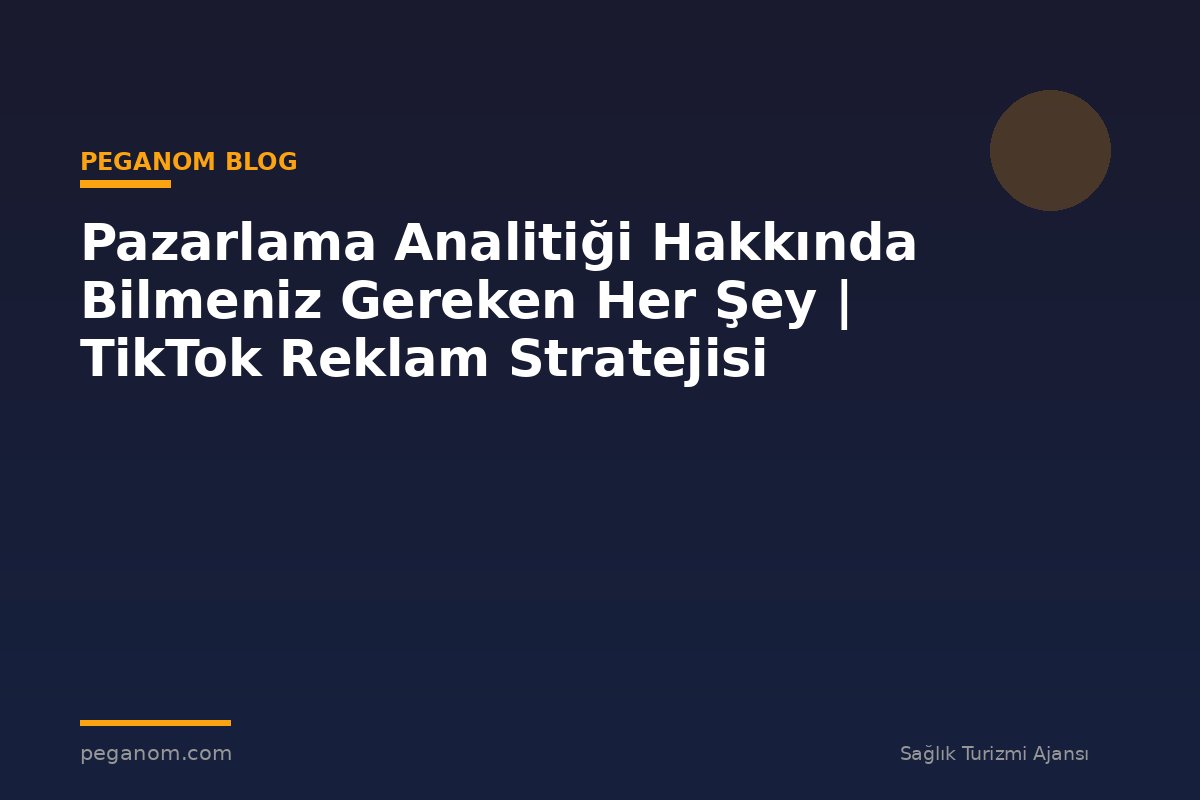 Pazarlama Analitiği Hakkında Bilmeniz Gereken Her Şey | TikTok Reklam Stratejisi
