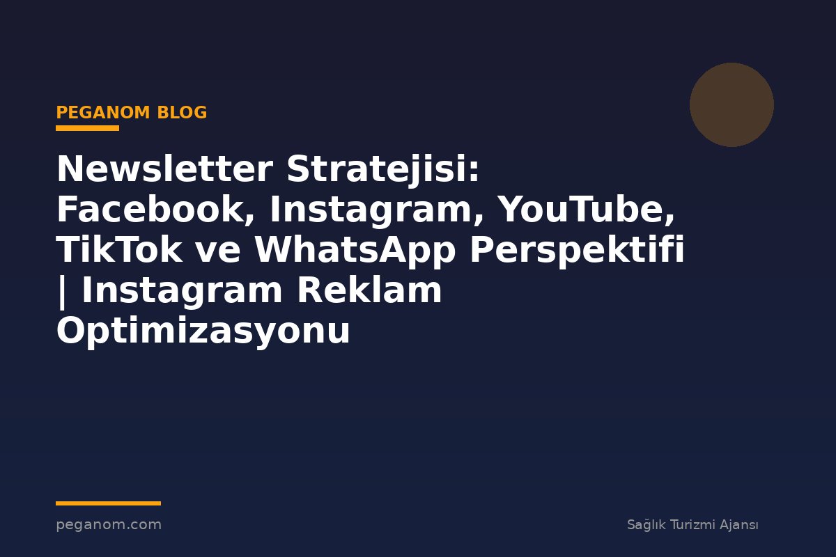 Newsletter Stratejisi: Facebook, Instagram, YouTube, TikTok ve WhatsApp Perspektifi | Instagram Reklam Optimizasyonu