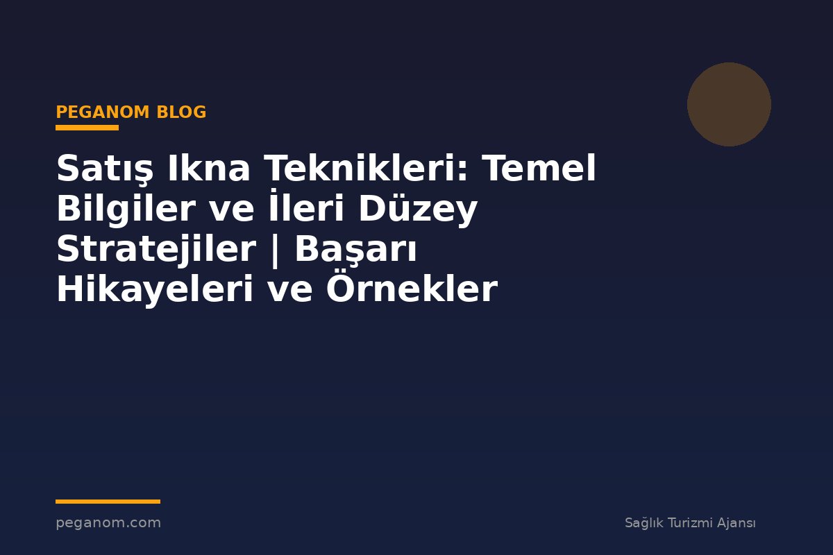 Satış Ikna Teknikleri: Temel Bilgiler ve İleri Düzey Stratejiler | Başarı Hikayeleri ve Örnekler