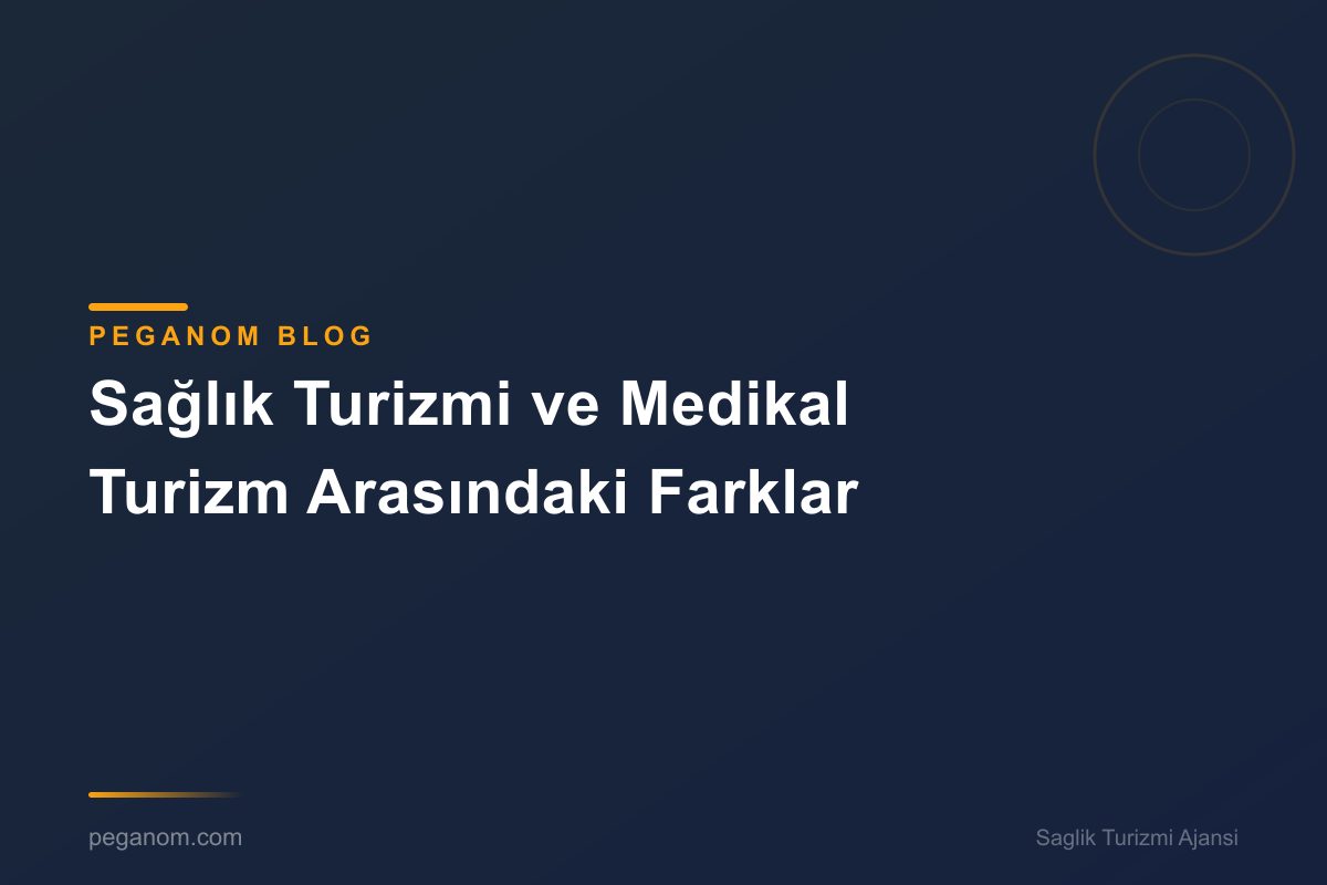 Sağlık Turizmi ve Medikal Turizm Arasındaki Farklar