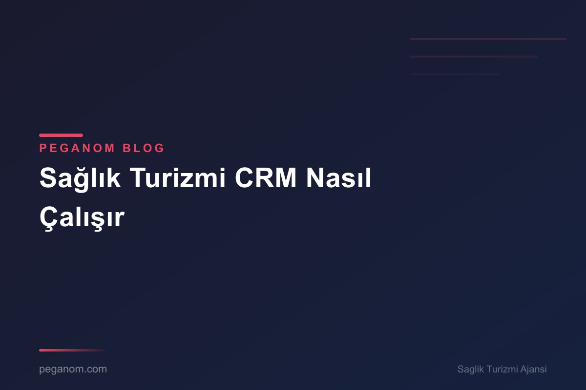 Sağlık Turizmi CRM Nasıl Çalışır