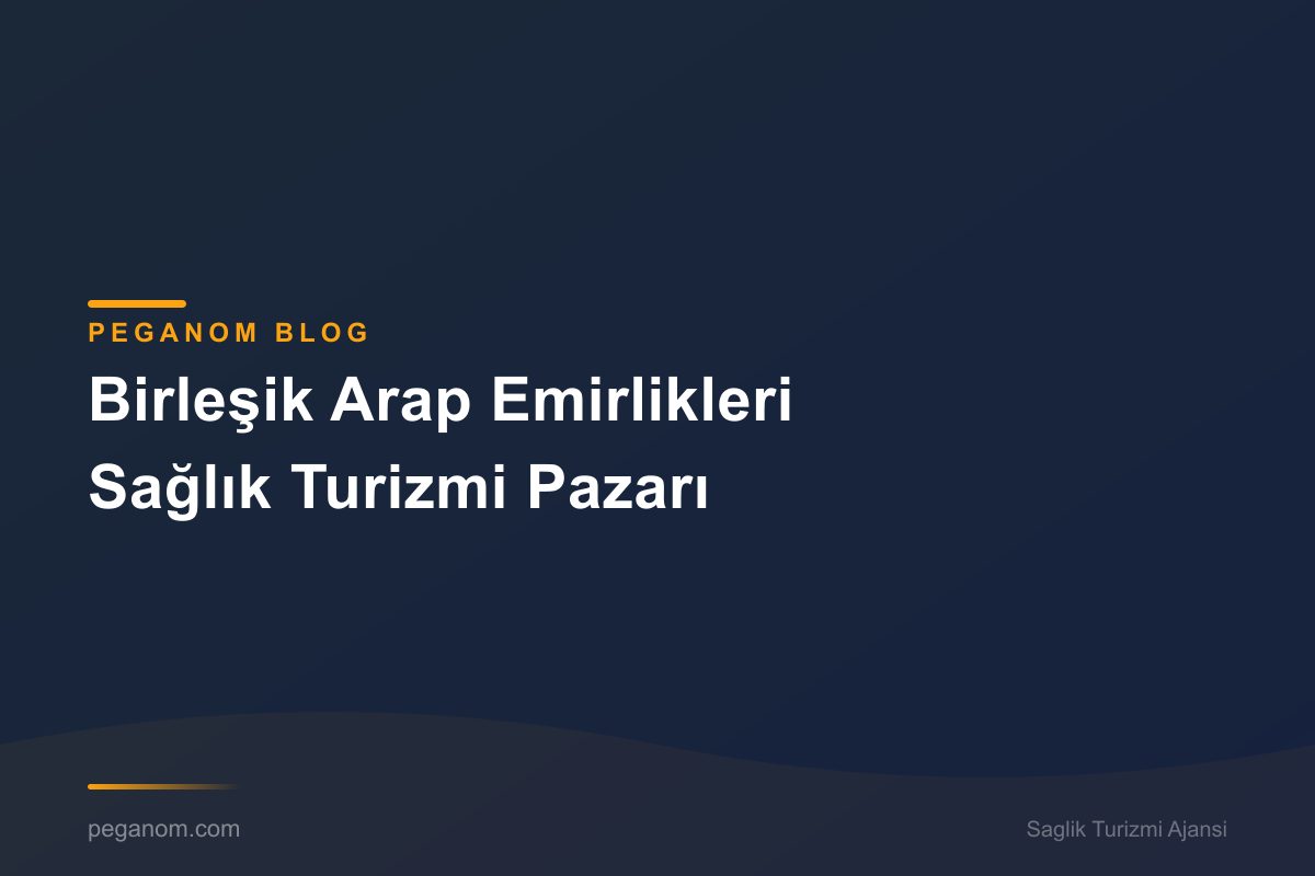 Birleşik Arap Emirlikleri Sağlık Turizmi Pazarı