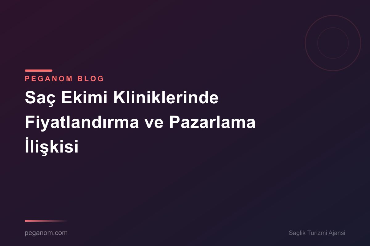 Saç Ekimi Kliniklerinde Fiyatlandırma ve Pazarlama İlişkisi