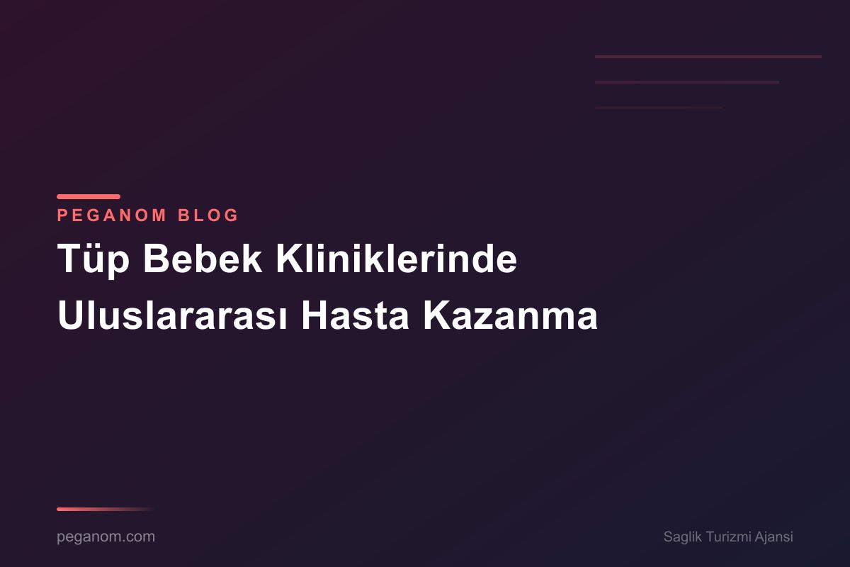 Tüp Bebek Kliniklerinde Uluslararası Hasta Kazanma