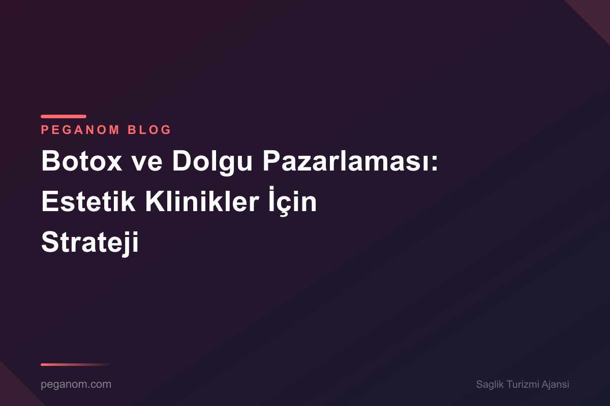 Botox ve Dolgu Pazarlaması: Estetik Klinikler İçin Strateji