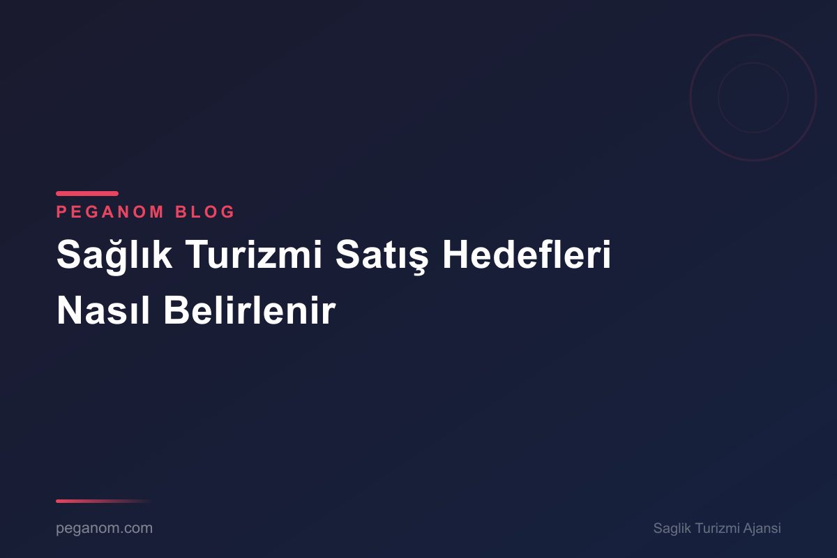 Sağlık Turizmi Satış Hedefleri Nasıl Belirlenir