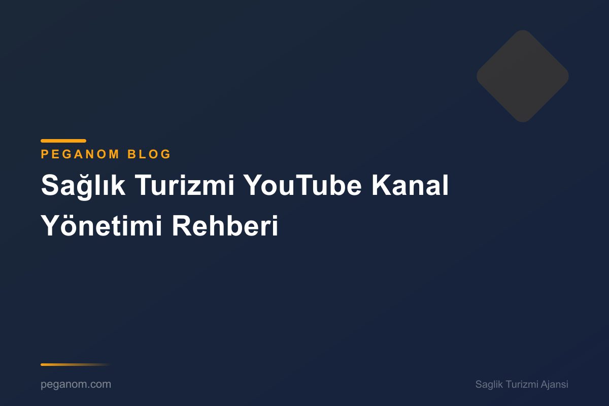 Sağlık Turizmi YouTube Kanal Yönetimi Rehberi