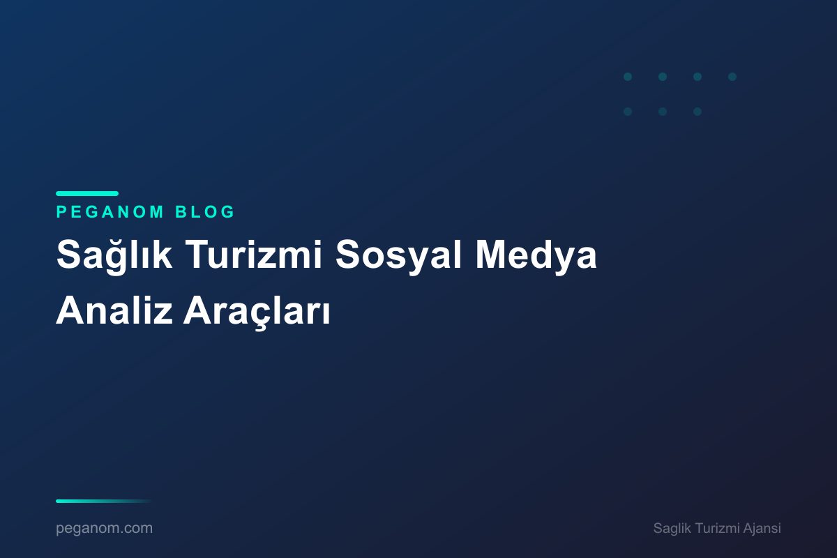 Sağlık Turizmi Sosyal Medya Analiz Araçları