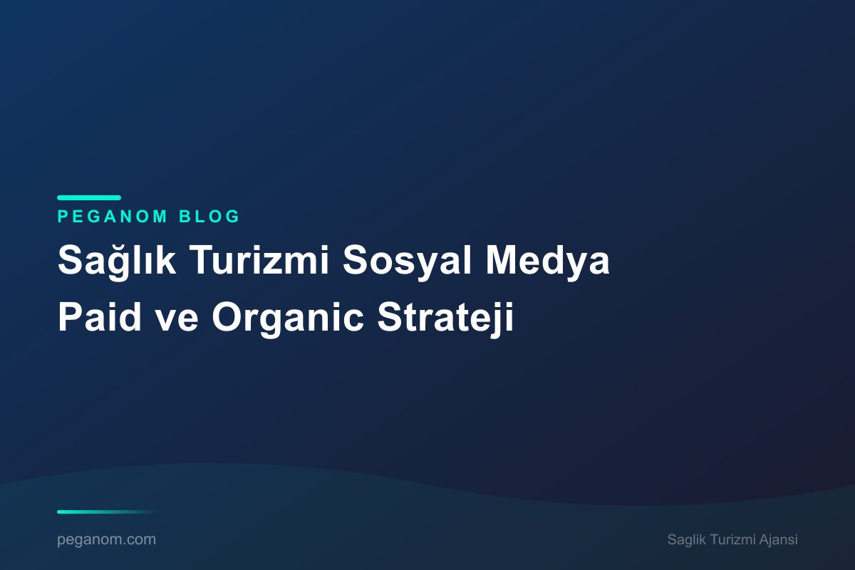 Sağlık Turizmi Sosyal Medya Paid ve Organic Strateji