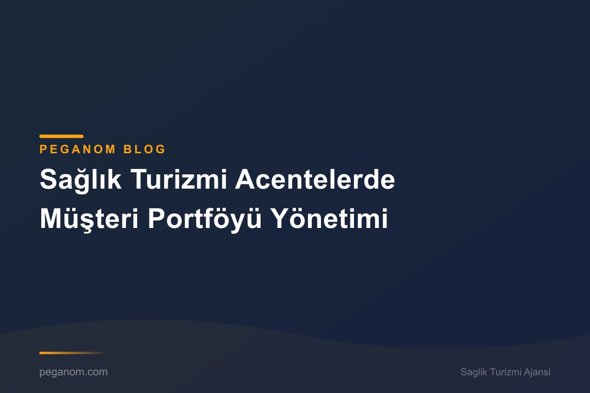 Sağlık Turizmi Acentelerde Müşteri Portföyü Yönetimi