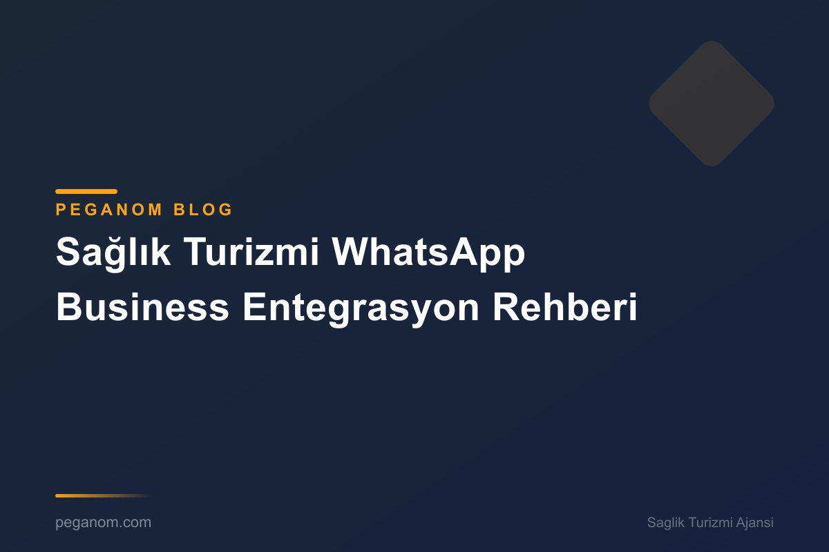 Sağlık Turizmi WhatsApp Business Entegrasyon Rehberi