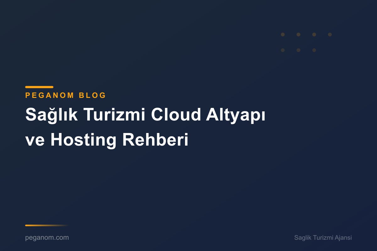 Sağlık Turizmi Cloud Altyapı ve Hosting Rehberi