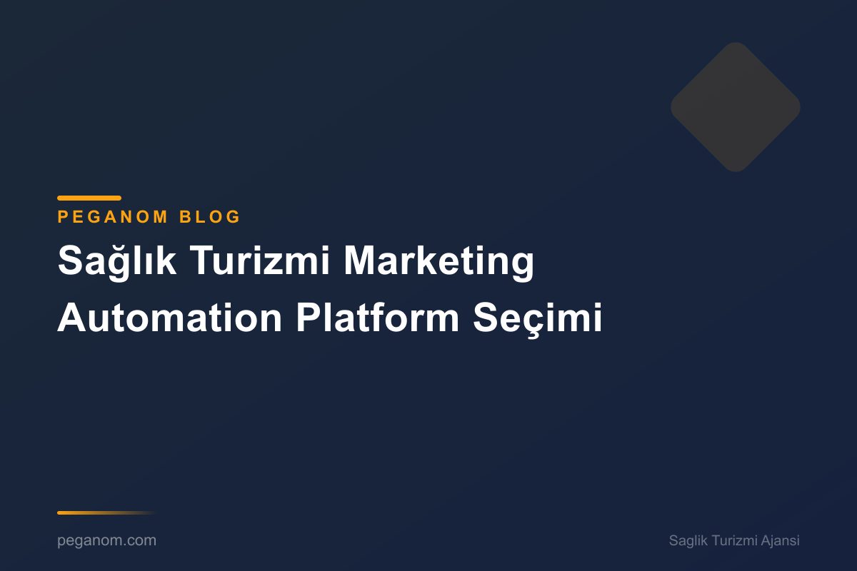 Sağlık Turizmi Marketing Automation Platform Seçimi