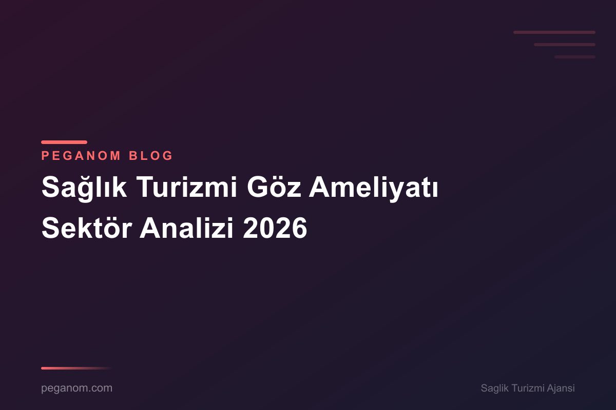 Sağlık Turizmi Göz Ameliyatı Sektör Analizi 2026