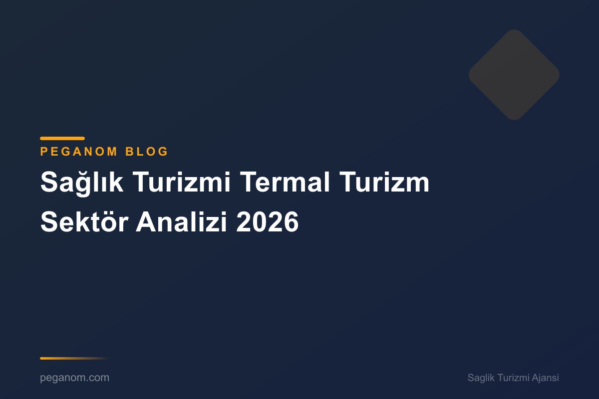 Sağlık Turizmi Termal Turizm Sektör Analizi 2026