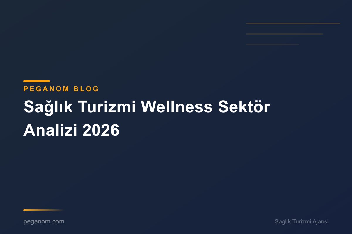 Sağlık Turizmi Wellness Sektör Analizi 2026
