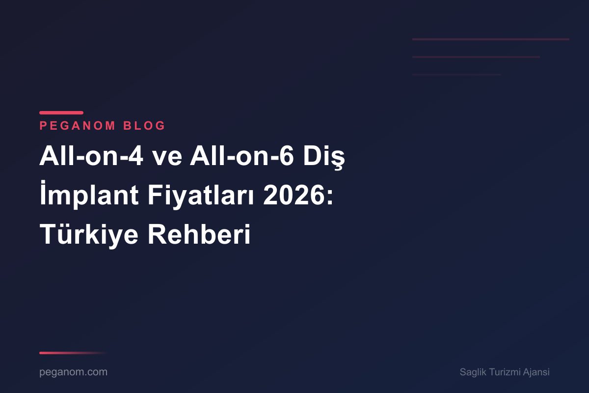 All-on-4 ve All-on-6 Diş İmplant Fiyatları 2026: Türkiye Rehberi