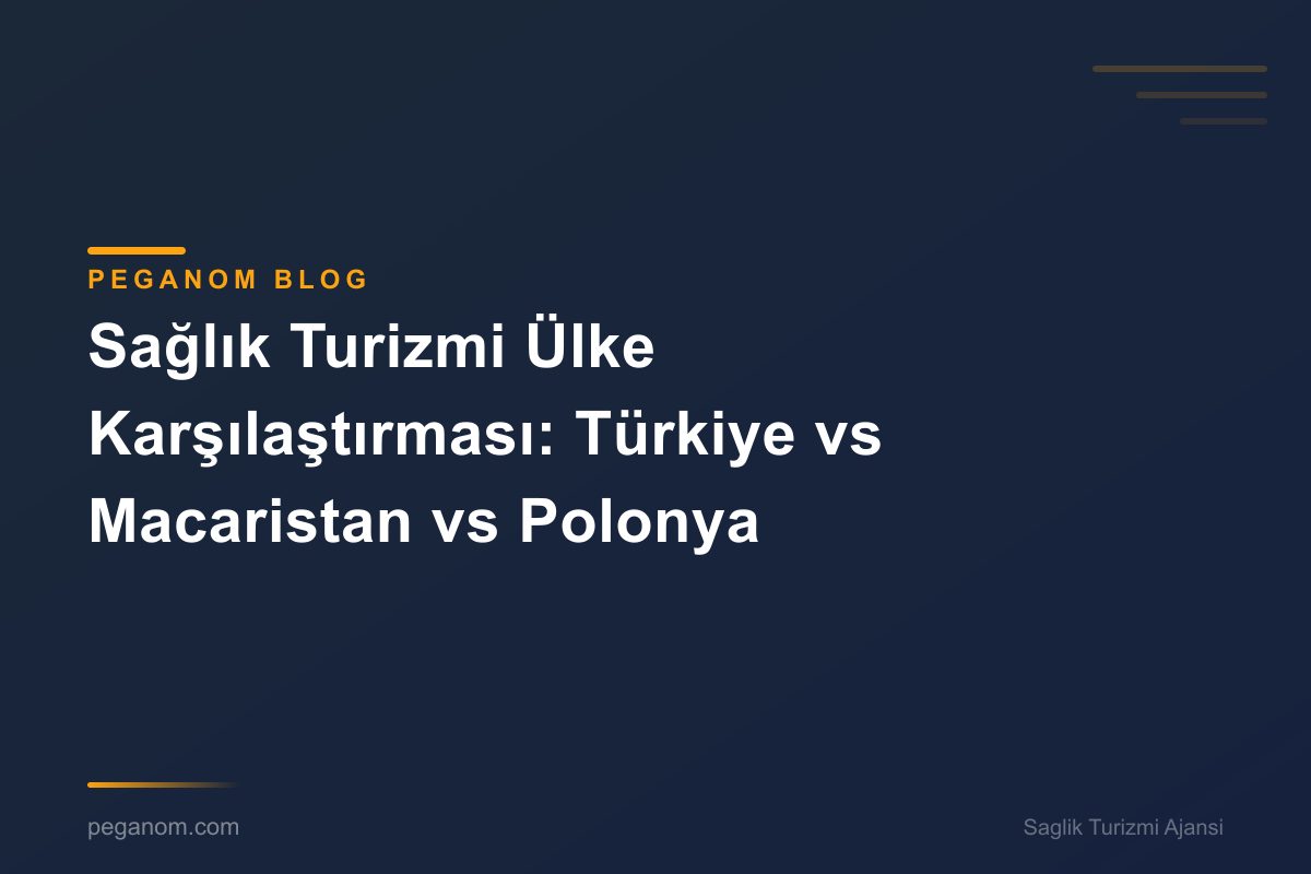 Sağlık Turizmi Ülke Karşılaştırması: Türkiye vs Macaristan vs Polonya