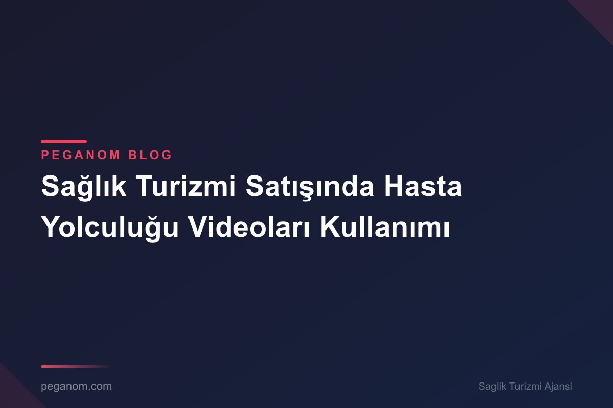 Sağlık Turizmi Satışında Hasta Yolculuğu Videoları Kullanımı