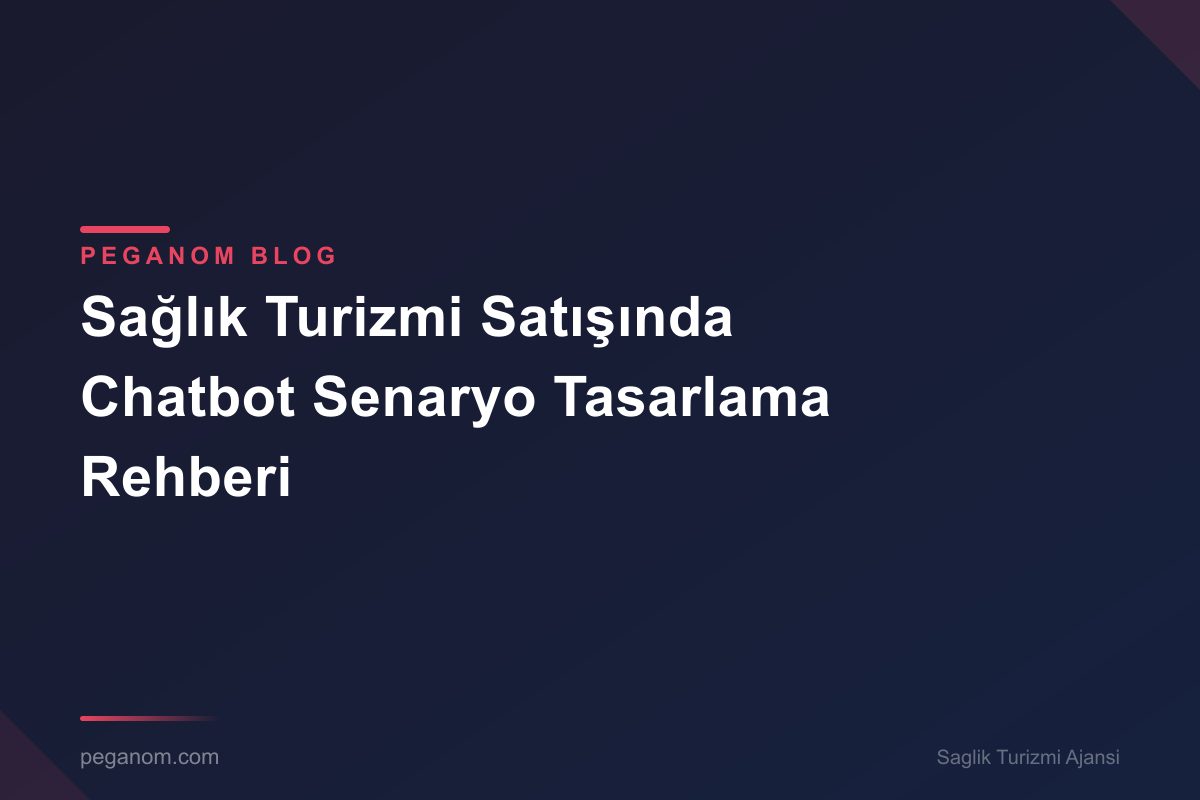 Sağlık Turizmi Satışında Chatbot Senaryo Tasarlama Rehberi