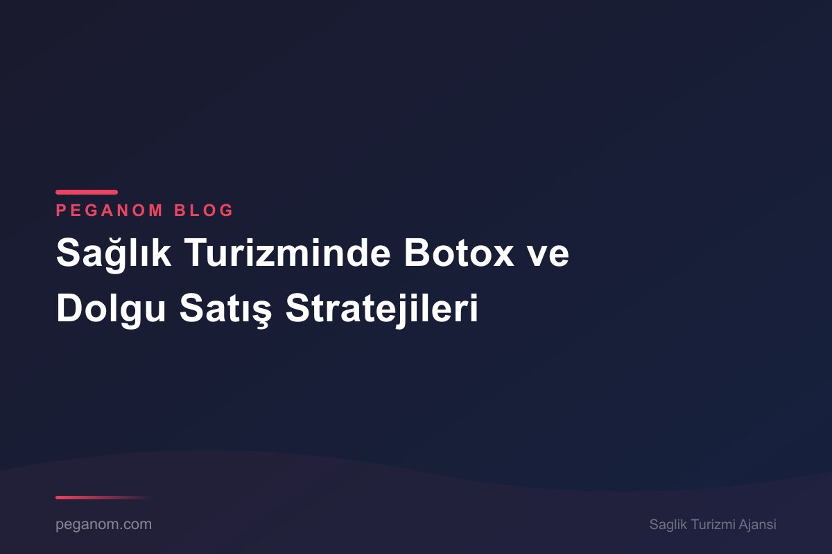 Sağlık Turizminde Botox ve Dolgu Satış Stratejileri