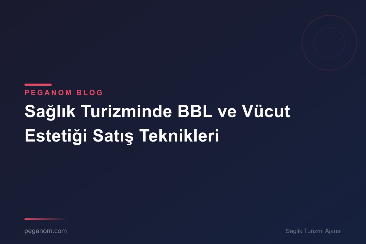 Sağlık Turizminde BBL ve Vücut Estetiği Satış Teknikleri