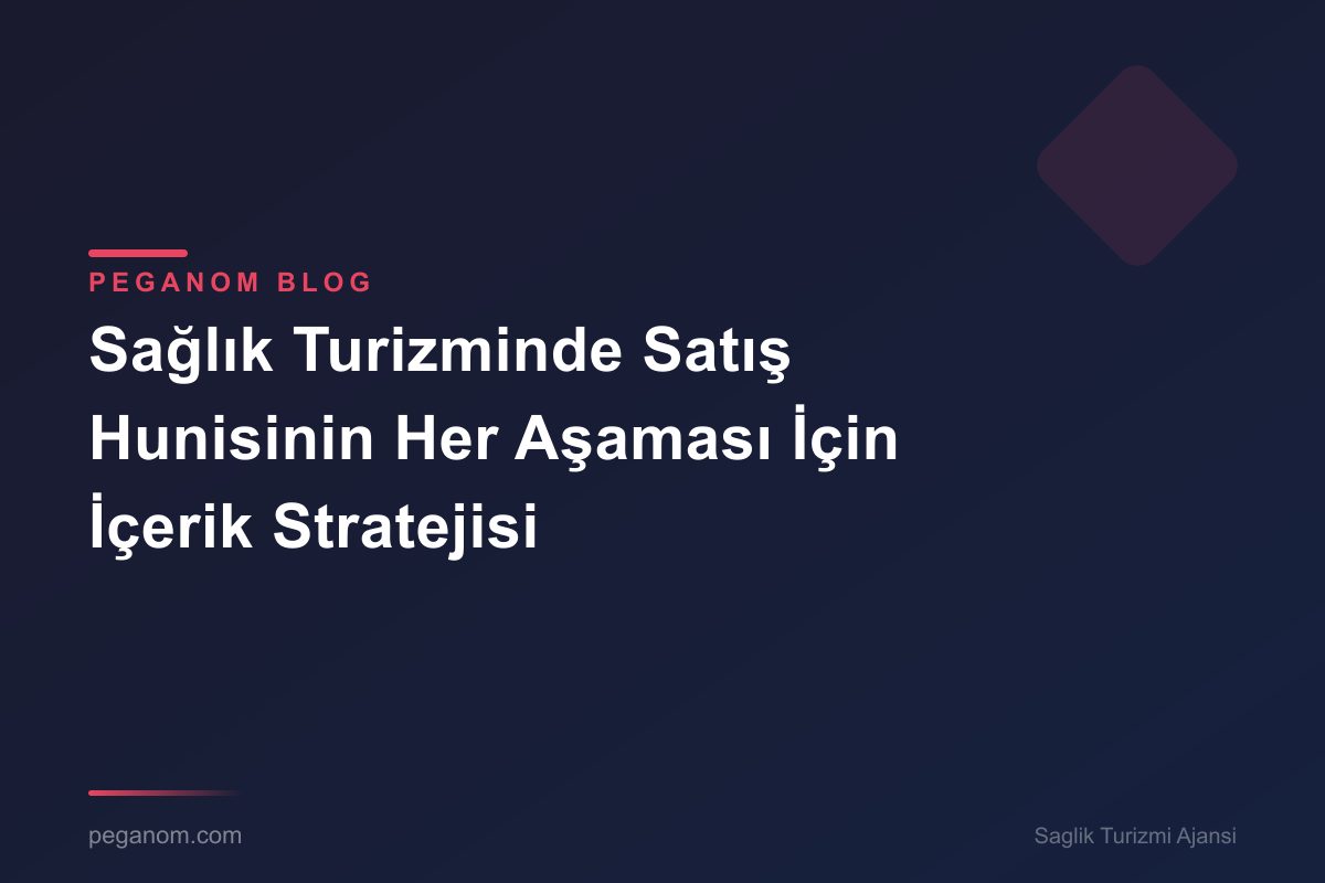 Sağlık Turizminde Satış Hunisinin Her Aşaması İçin İçerik Stratejisi