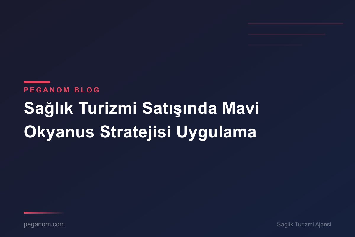 Sağlık Turizmi Satışında Mavi Okyanus Stratejisi Uygulama