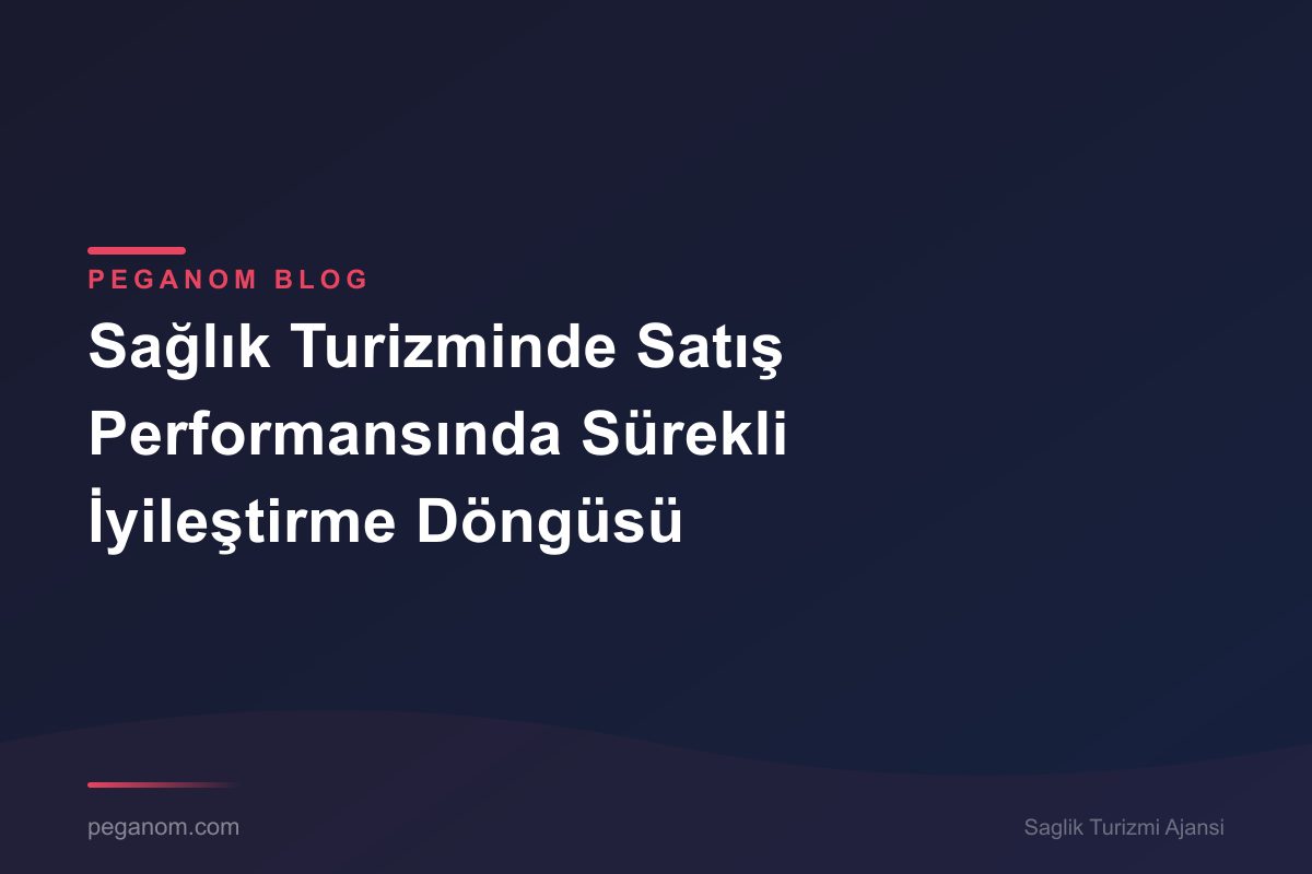 Sağlık Turizminde Satış Performansında Sürekli İyileştirme Döngüsü