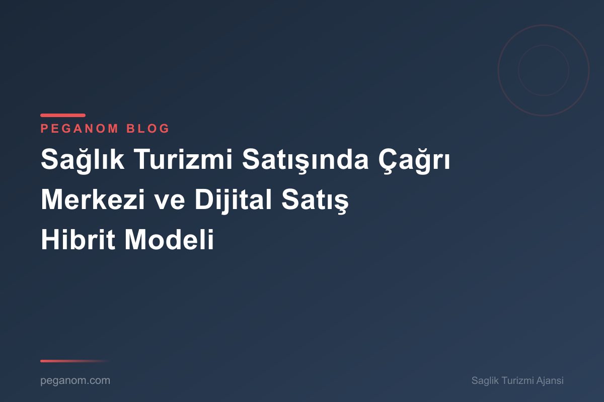 Sağlık Turizmi Satışında Çağrı Merkezi ve Dijital Satış Hibrit Modeli