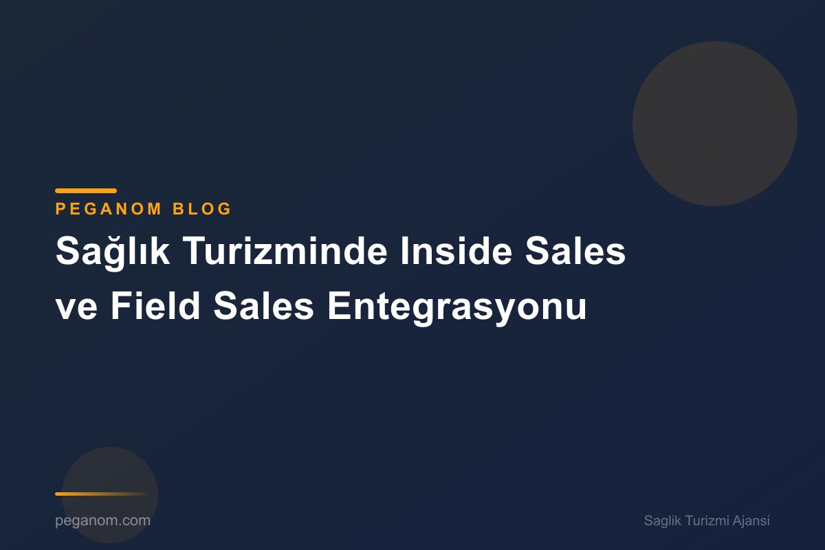 Sağlık Turizminde Inside Sales ve Field Sales Entegrasyonu