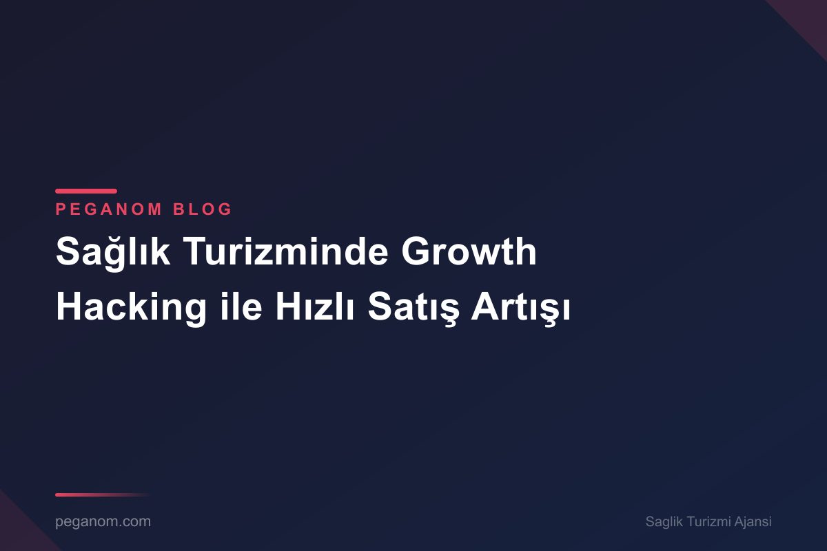 Sağlık Turizminde Growth Hacking ile Hızlı Satış Artışı