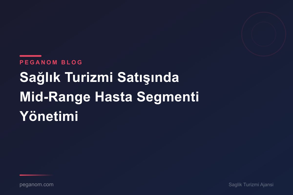 Sağlık Turizmi Satışında Mid-Range Hasta Segmenti Yönetimi