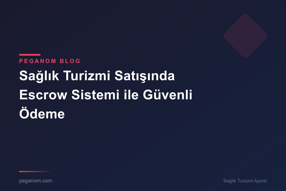 Sağlık Turizmi Satışında Escrow Sistemi ile Güvenli Ödeme