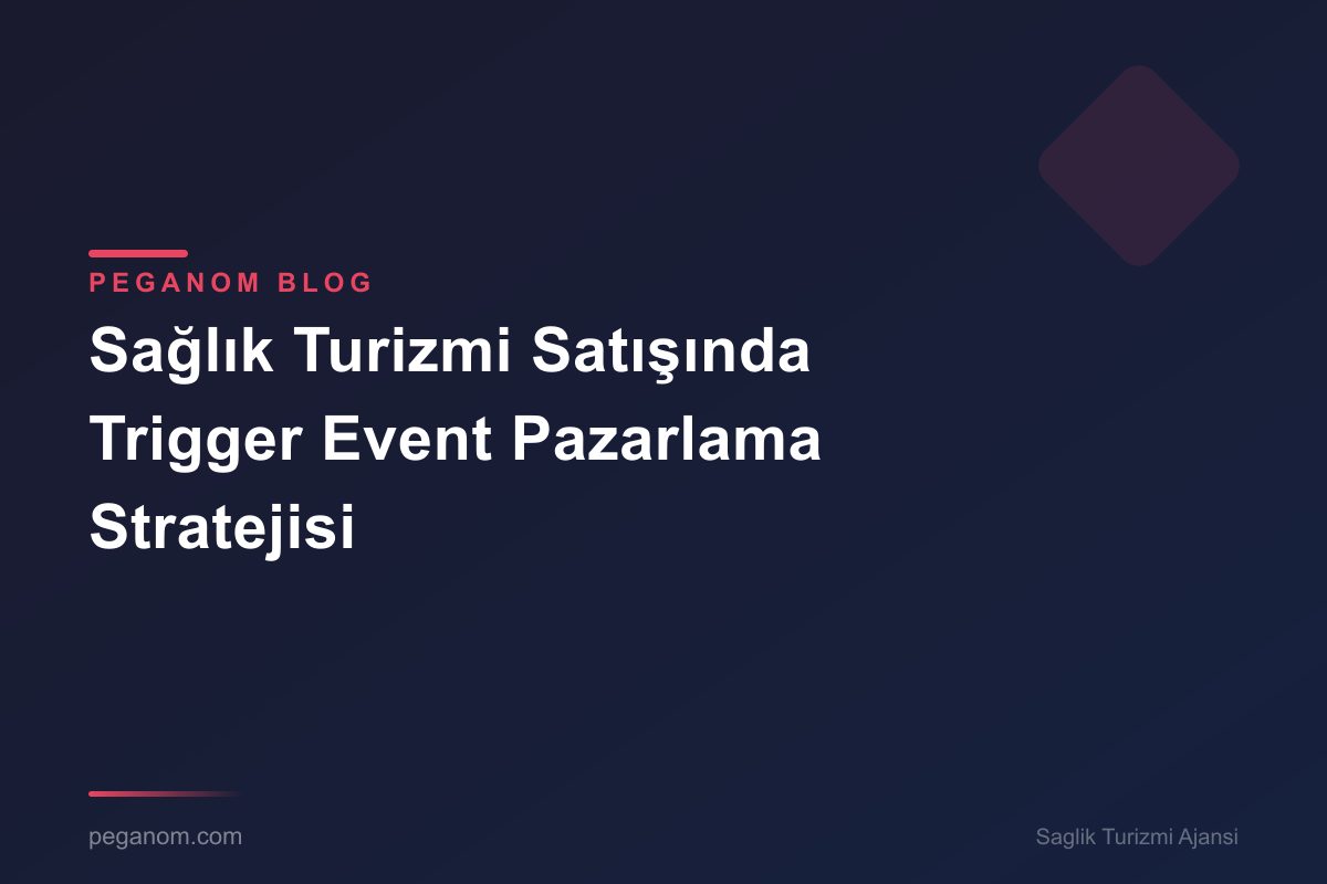 Sağlık Turizmi Satışında Trigger Event Pazarlama Stratejisi