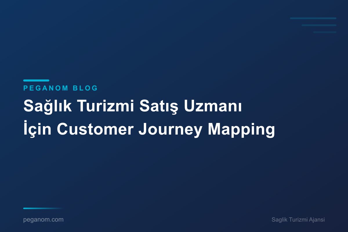 Sağlık Turizmi Satış Uzmanı İçin Customer Journey Mapping
