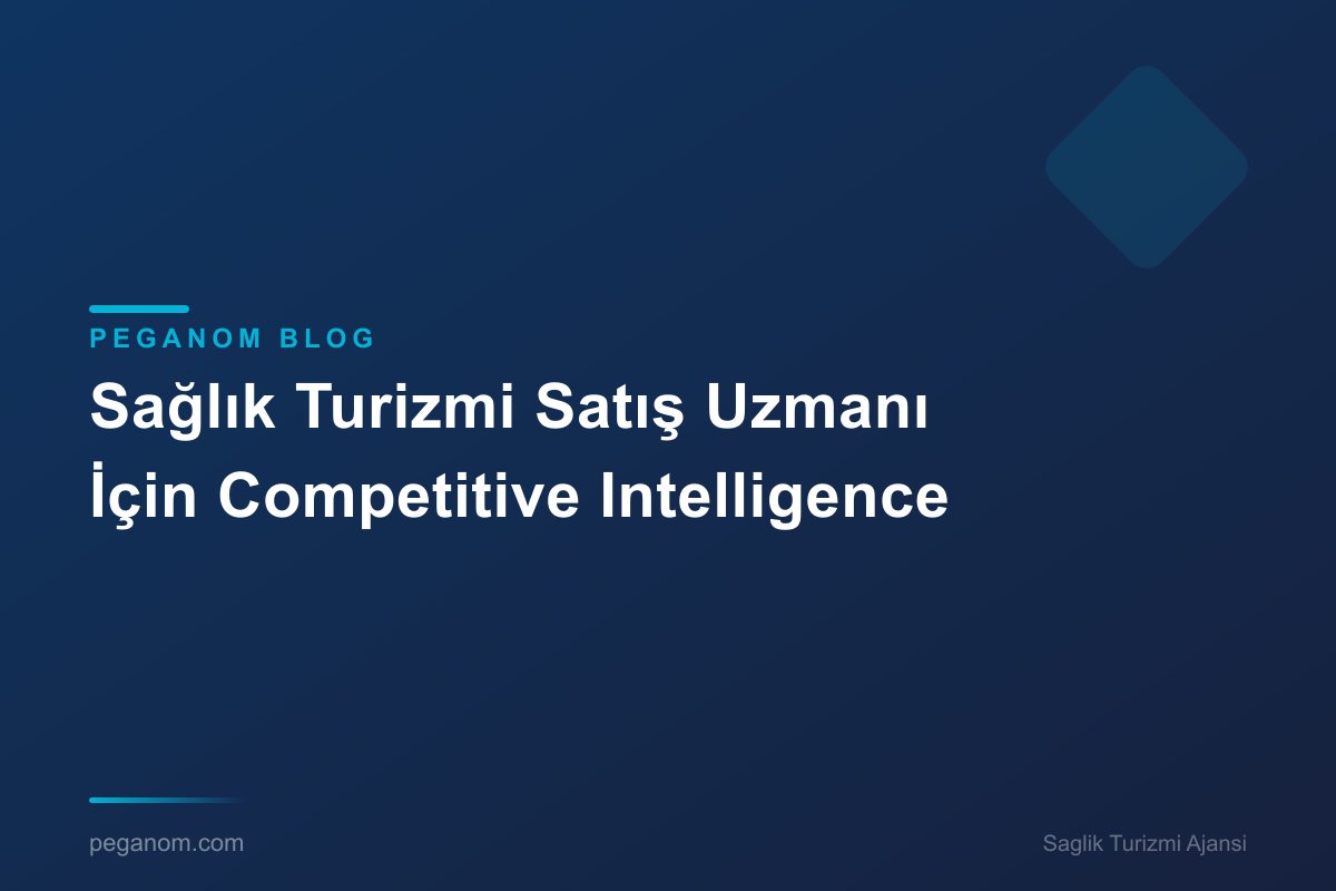 Sağlık Turizmi Satış Uzmanı İçin Competitive Intelligence