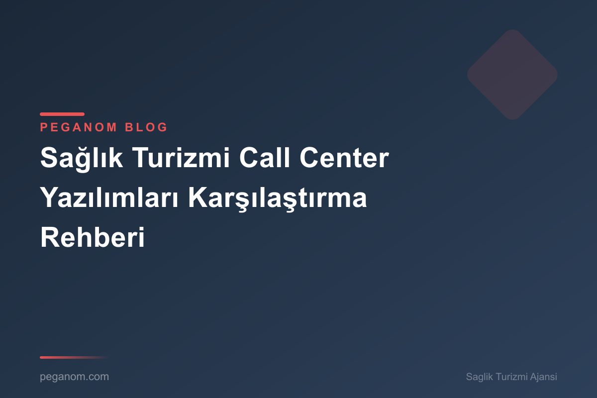 Sağlık Turizmi Call Center Yazılımları Karşılaştırma Rehberi