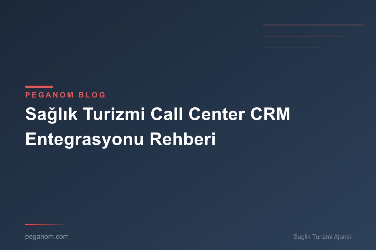 Sağlık Turizmi Call Center CRM Entegrasyonu Rehberi