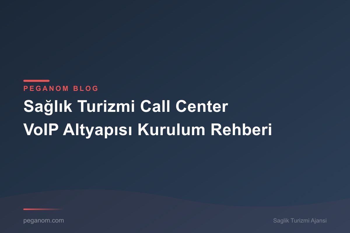 Sağlık Turizmi Call Center VoIP Altyapısı Kurulum Rehberi