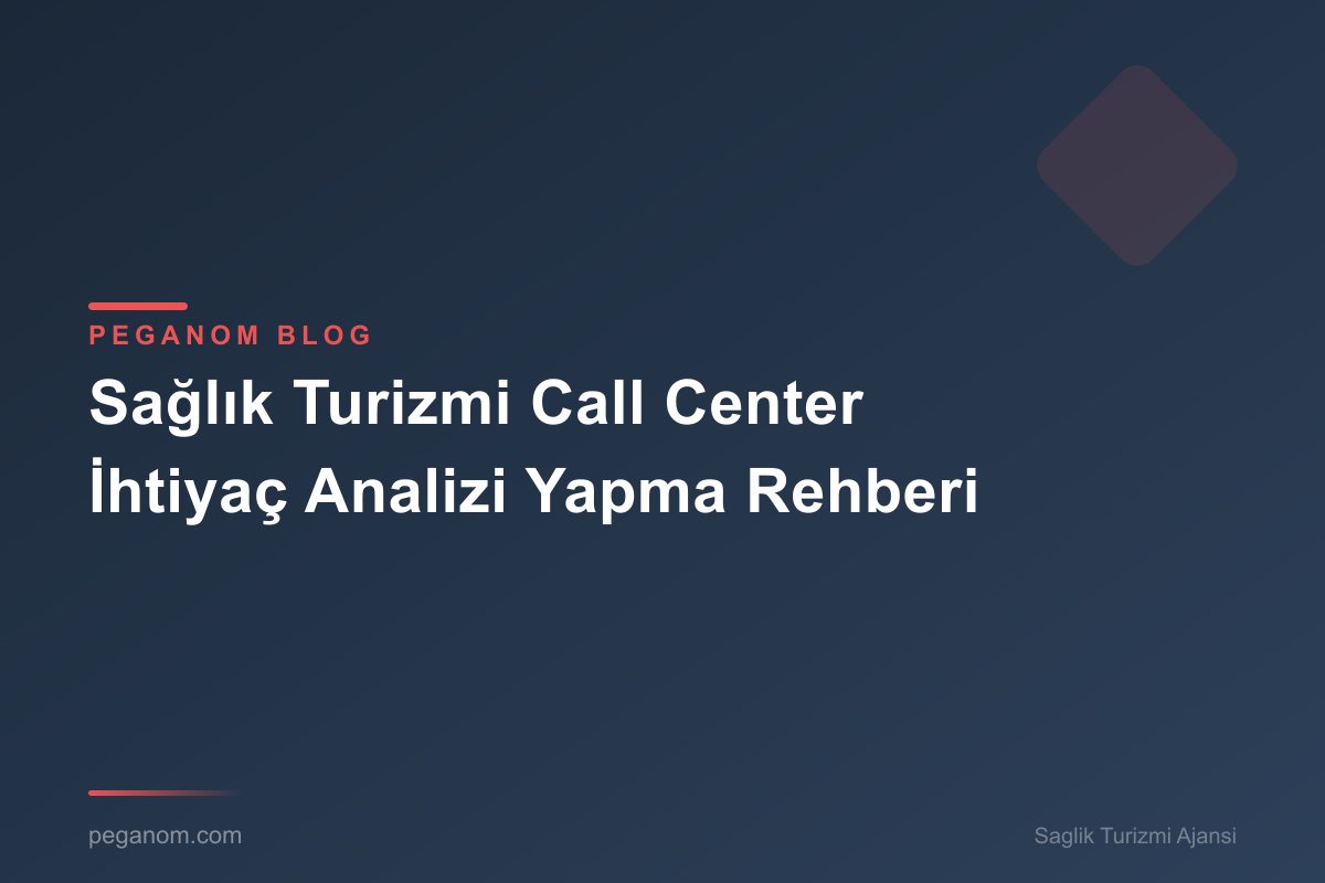 Sağlık Turizmi Call Center İhtiyaç Analizi Yapma Rehberi