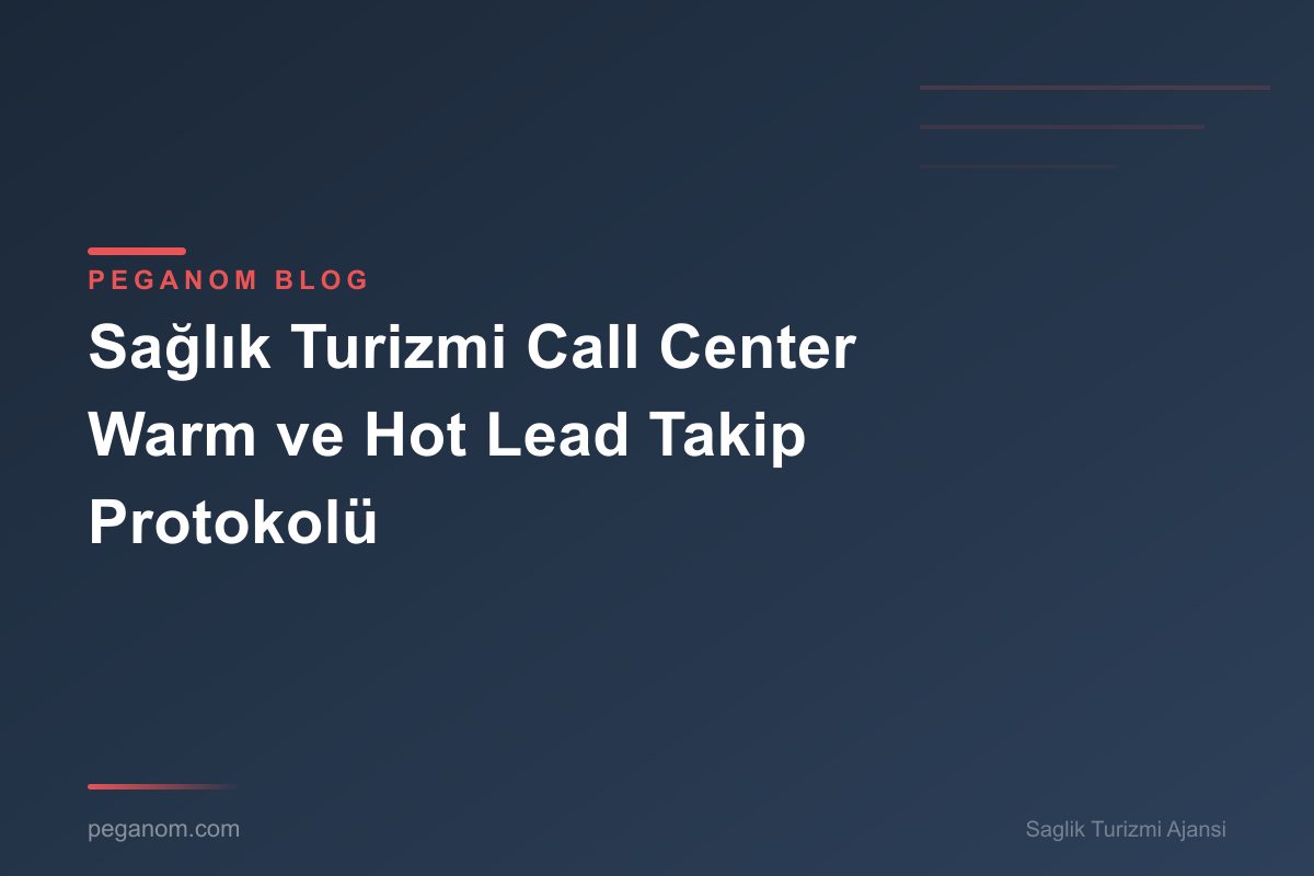 Sağlık Turizmi Call Center Warm ve Hot Lead Takip Protokolü