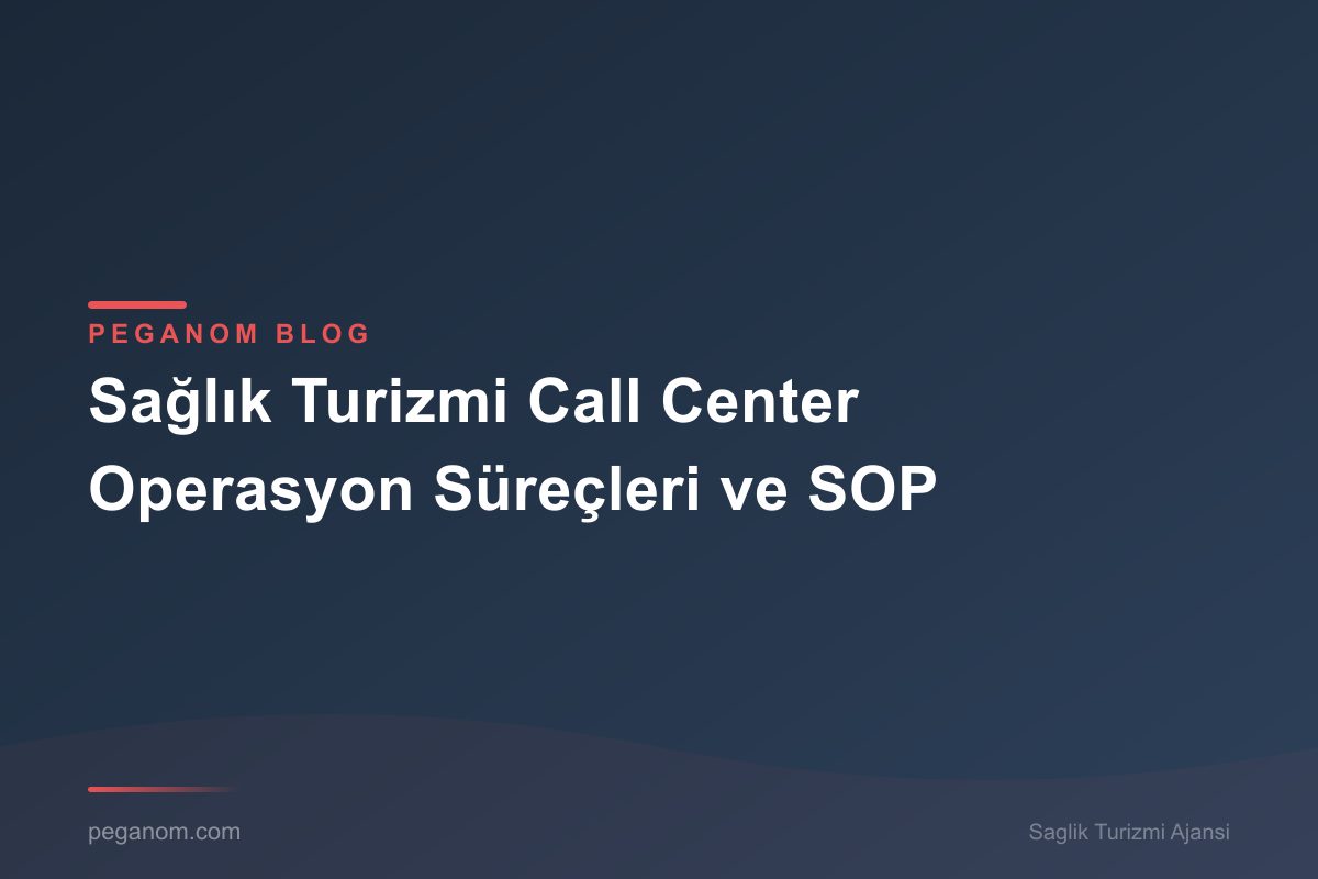 Sağlık Turizmi Call Center Operasyon Süreçleri ve SOP