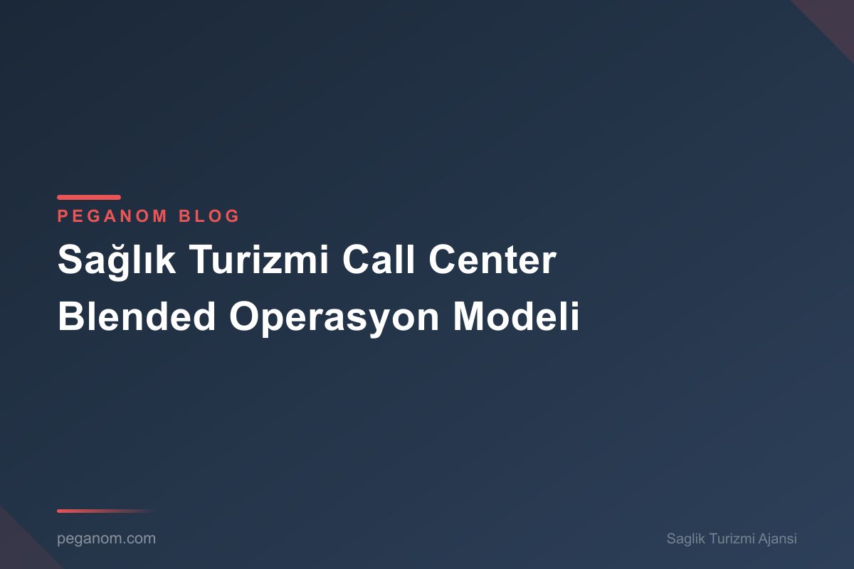 Sağlık Turizmi Call Center Blended Operasyon Modeli