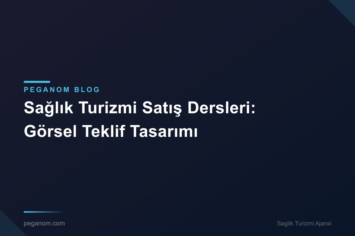 Sağlık Turizmi Satış Dersleri: Görsel Teklif Tasarımı