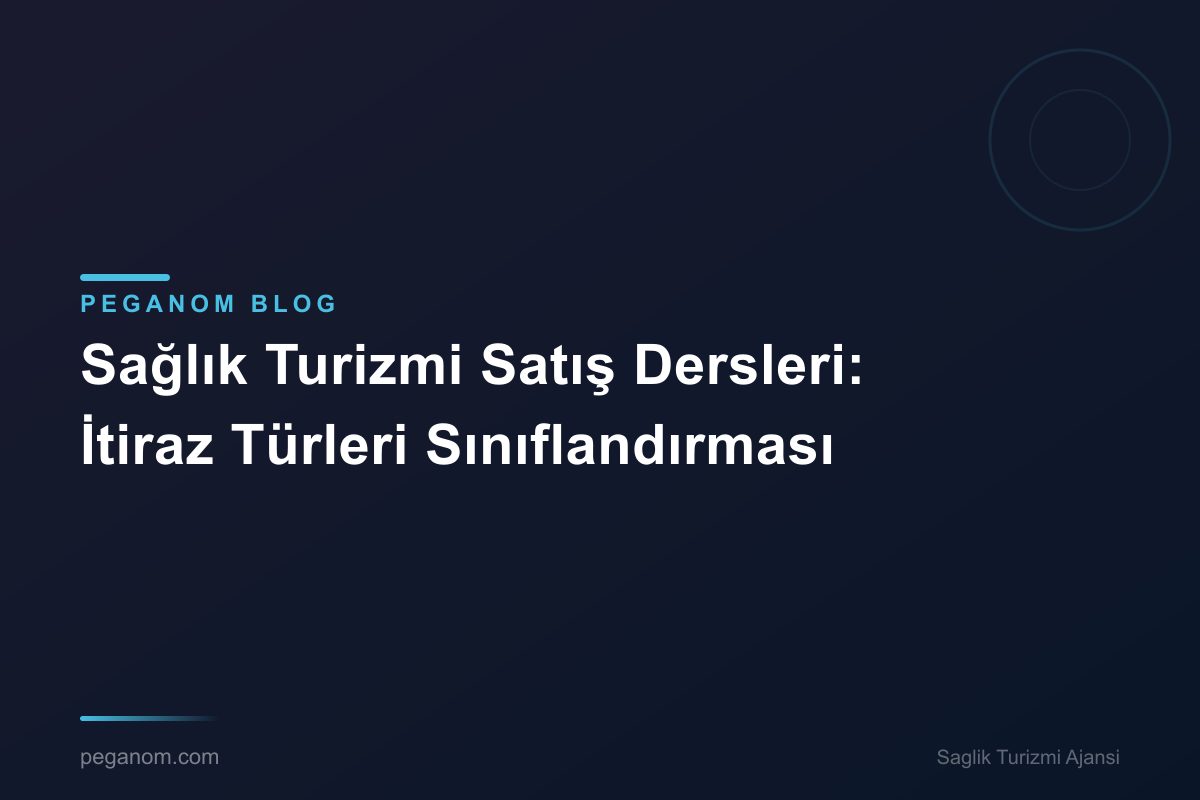 Sağlık Turizmi Satış Dersleri: İtiraz Türleri Sınıflandırması