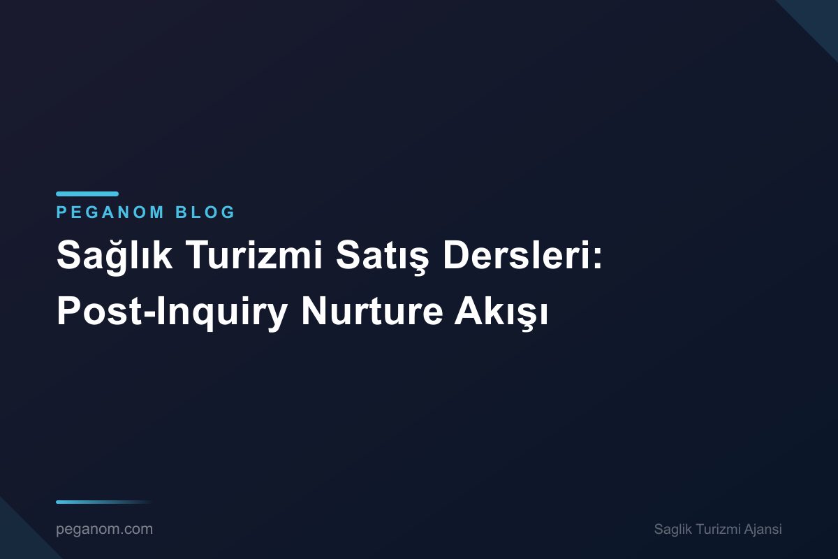 Sağlık Turizmi Satış Dersleri: Post-Inquiry Nurture Akışı