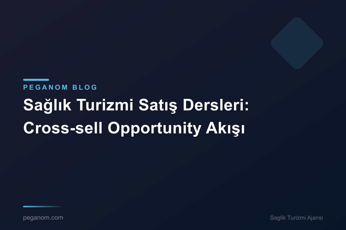 Sağlık Turizmi Satış Dersleri: Cross-sell Opportunity Akışı